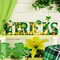 St. Patrick's Day Decorations Valentine's Day Wooden Decor Easter Wooden Table Signs Graduation Tabletop Centerpiece Decor for Tiered Tray Home Party Desk Office Room(Clover)